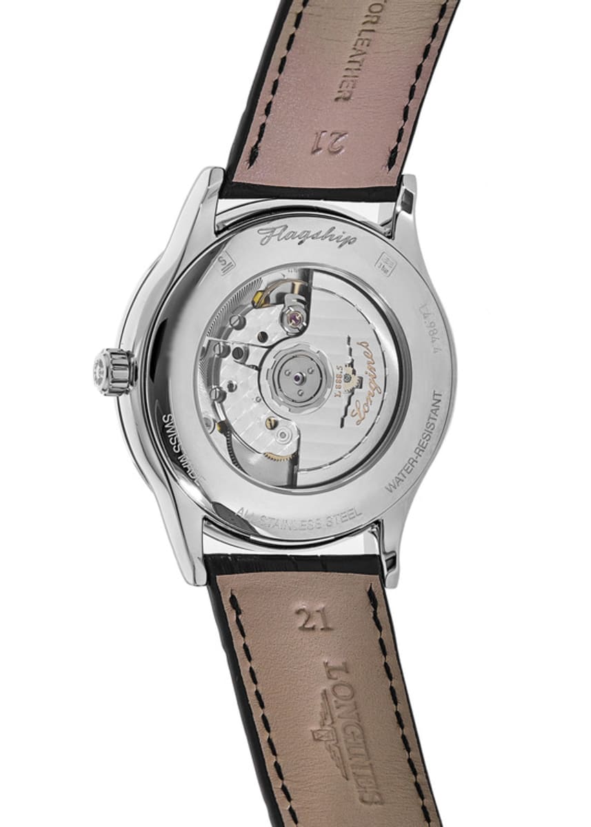 Longines Longines Flagship L4.984.4.52.2 , наручные мужские часы фото под углом