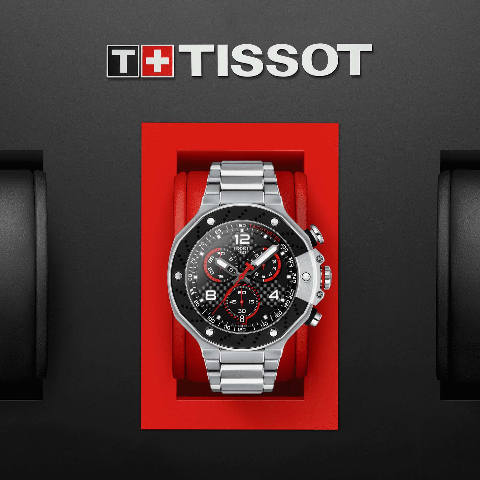 Tissot T1414171105700 мужские часы застежка крупным планом