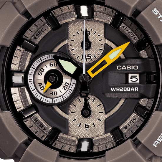 Casio Casio G-Shock GAC-100-8A, g-shock япония мужские часы на браслете полимер боковой вид