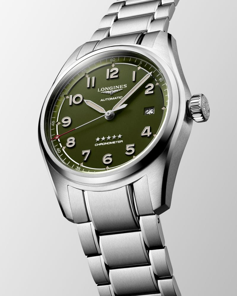 Longines Longines Spirit L3.810.4.03.6, spirit швейцария мужские часы на браслете нержавеющая сталь боковой вид