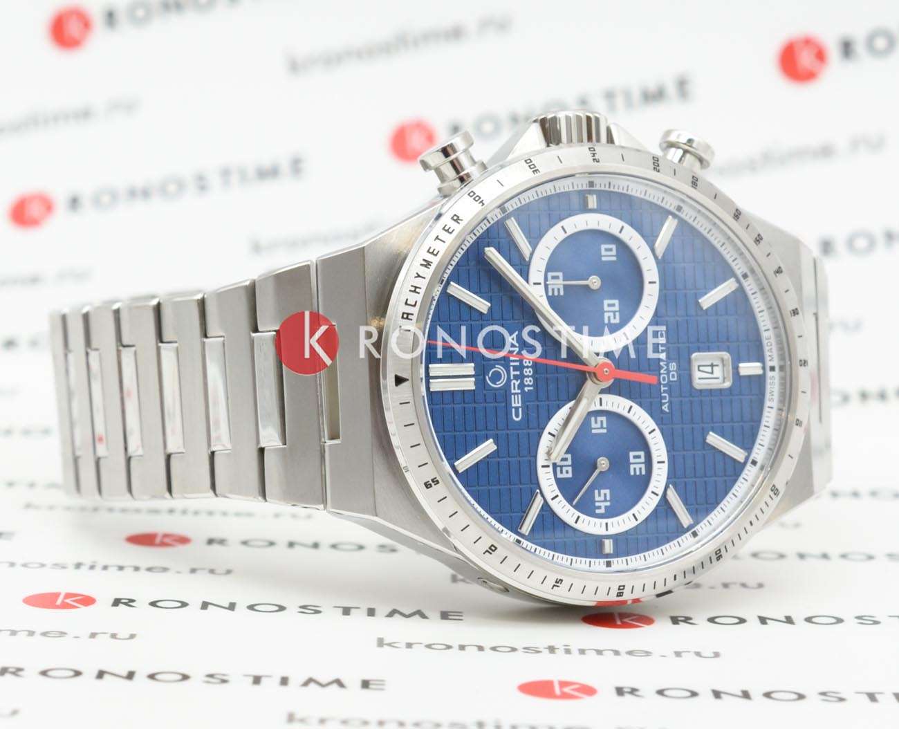 Certina Certina DS-7 Chrono Auto C043.427.11.041.00 мужские часы синий циферблат на запястье