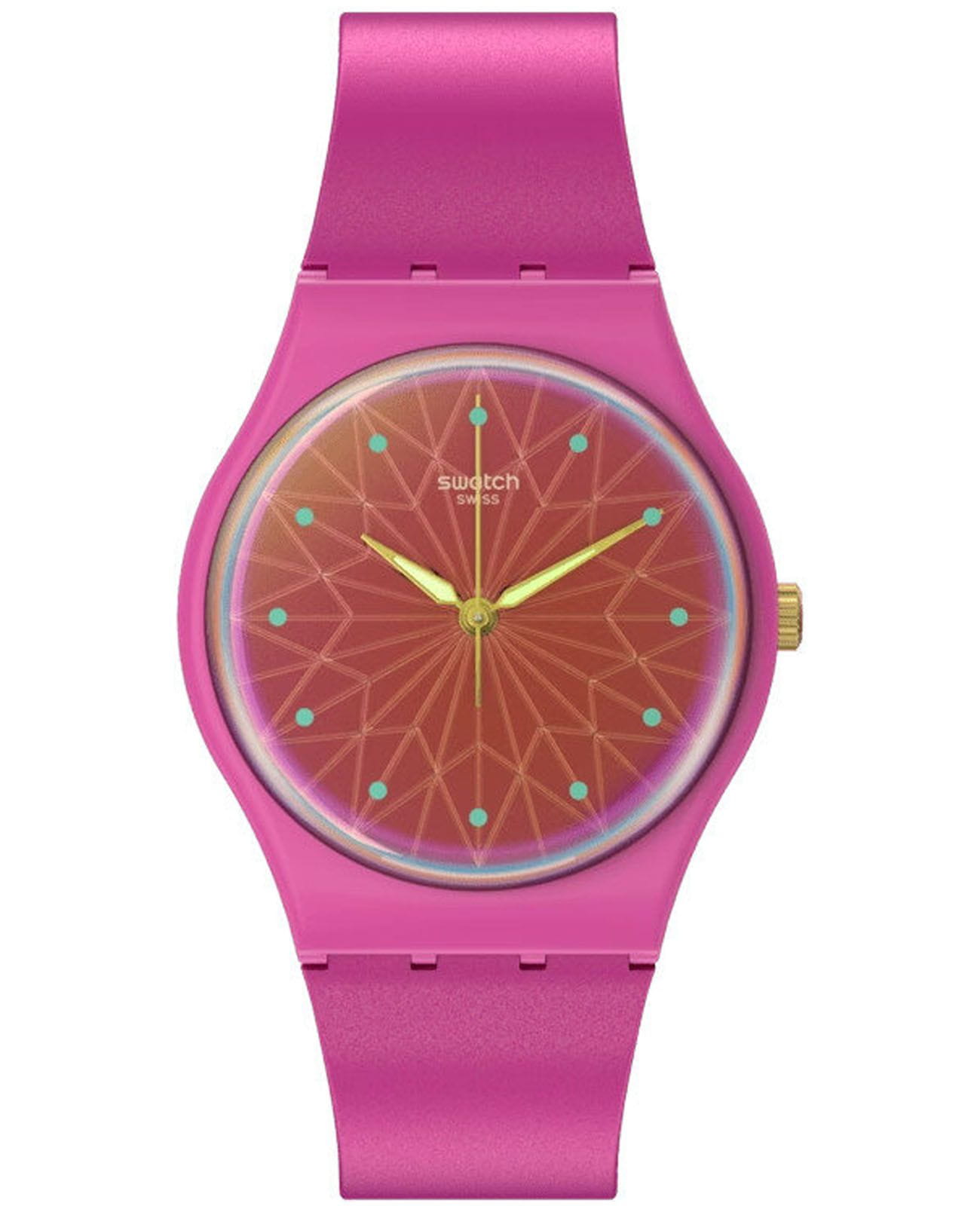 Swatch Swatch Gent Biosourced Standard SO28P110  SO28P110 кварцевые женские часы цветной циферблат, браслет силикон — вид спереди