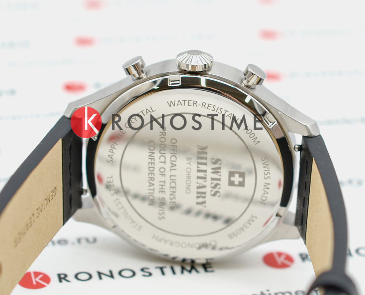 Оригинальные часы Swiss Military by Chrono Swiss Military by Chrono Vintage Chronograph SM34098.05 кварцевые калибр механизма  общий вид