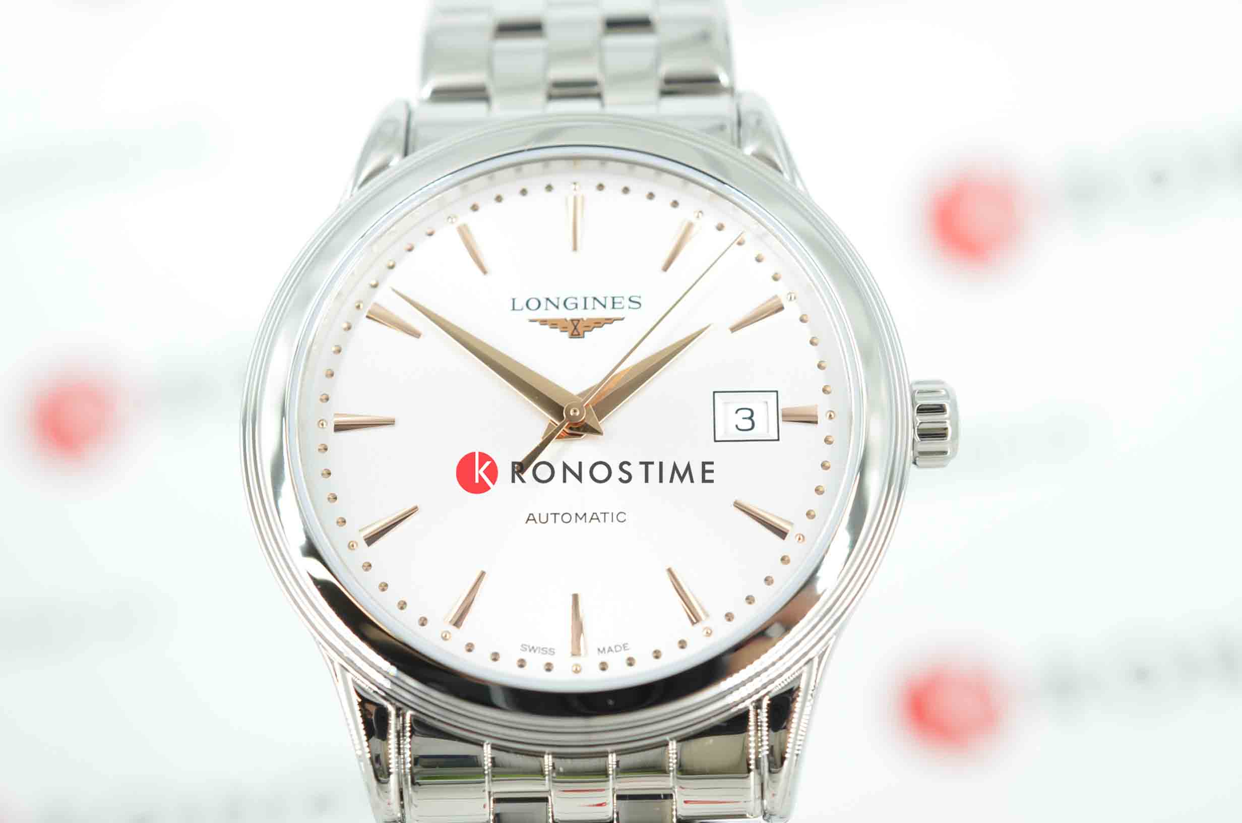 Longines Longines Flagship  L4.984.4.70.6 , наручные мужские часы фото под углом
