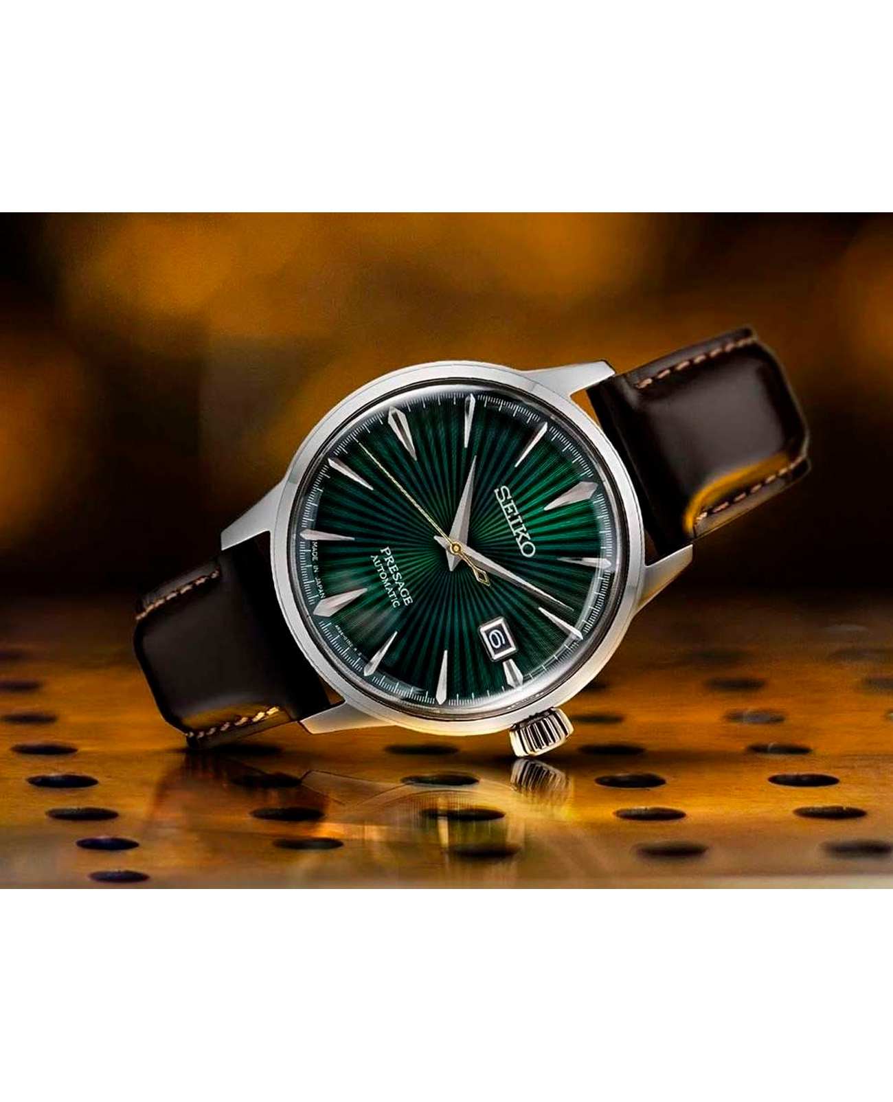 Seiko Seiko Presage SRPD37J1  — детали корпуса и кожаный