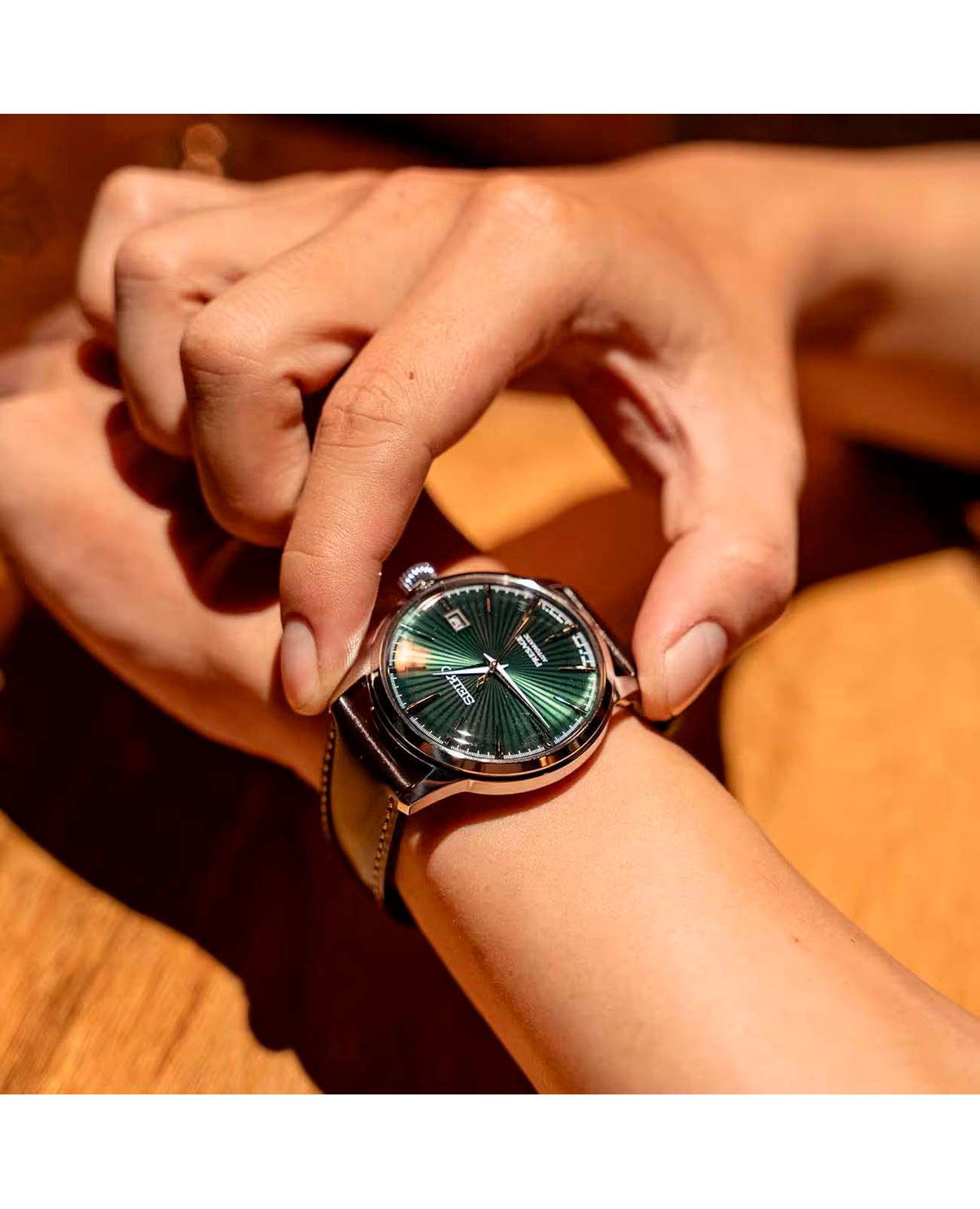 Seiko Seiko Presage SRPD37J1 под костюм наручные часы, вид спереди