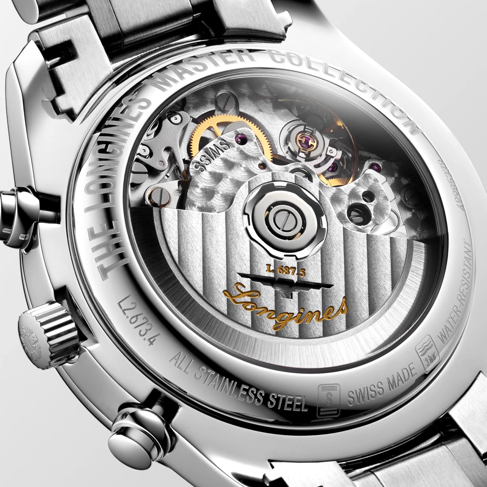 Longines Longines Master Collection L2.673.4.61.6  - задняя крышка металл сталь корпуса, швейцария часы