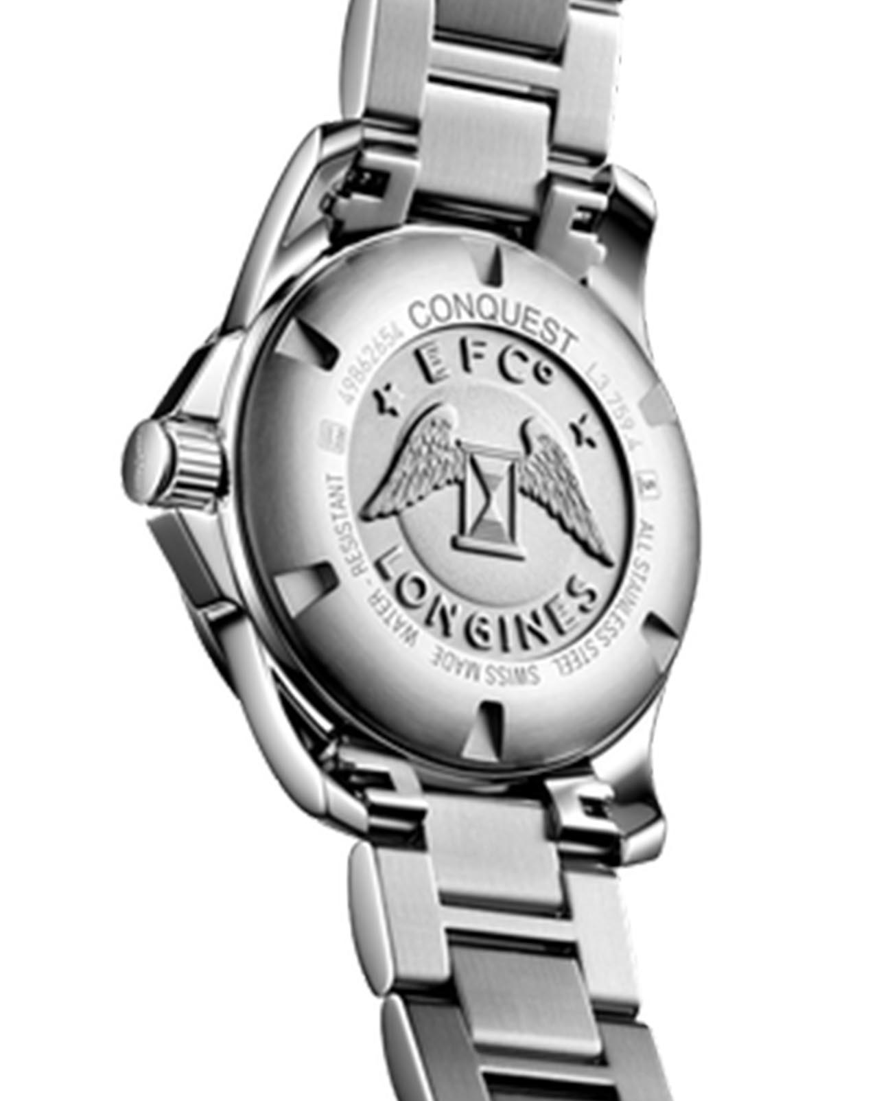 Longines Longines Conquest L3.759.4.58.6 швейцария наручные мужские часы заводная головка с логотипом Longines