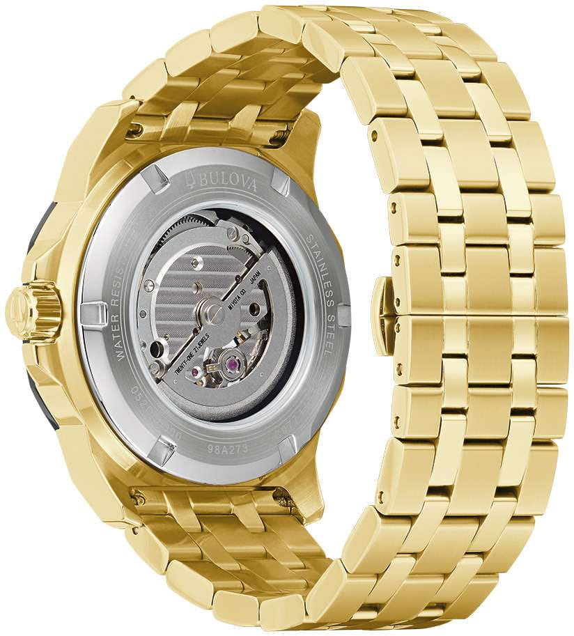 Bulova Bulova Marine Star 98A273,  сша мужские часы на браслете нержавеющая сталь с ip-покрытием боковой вид