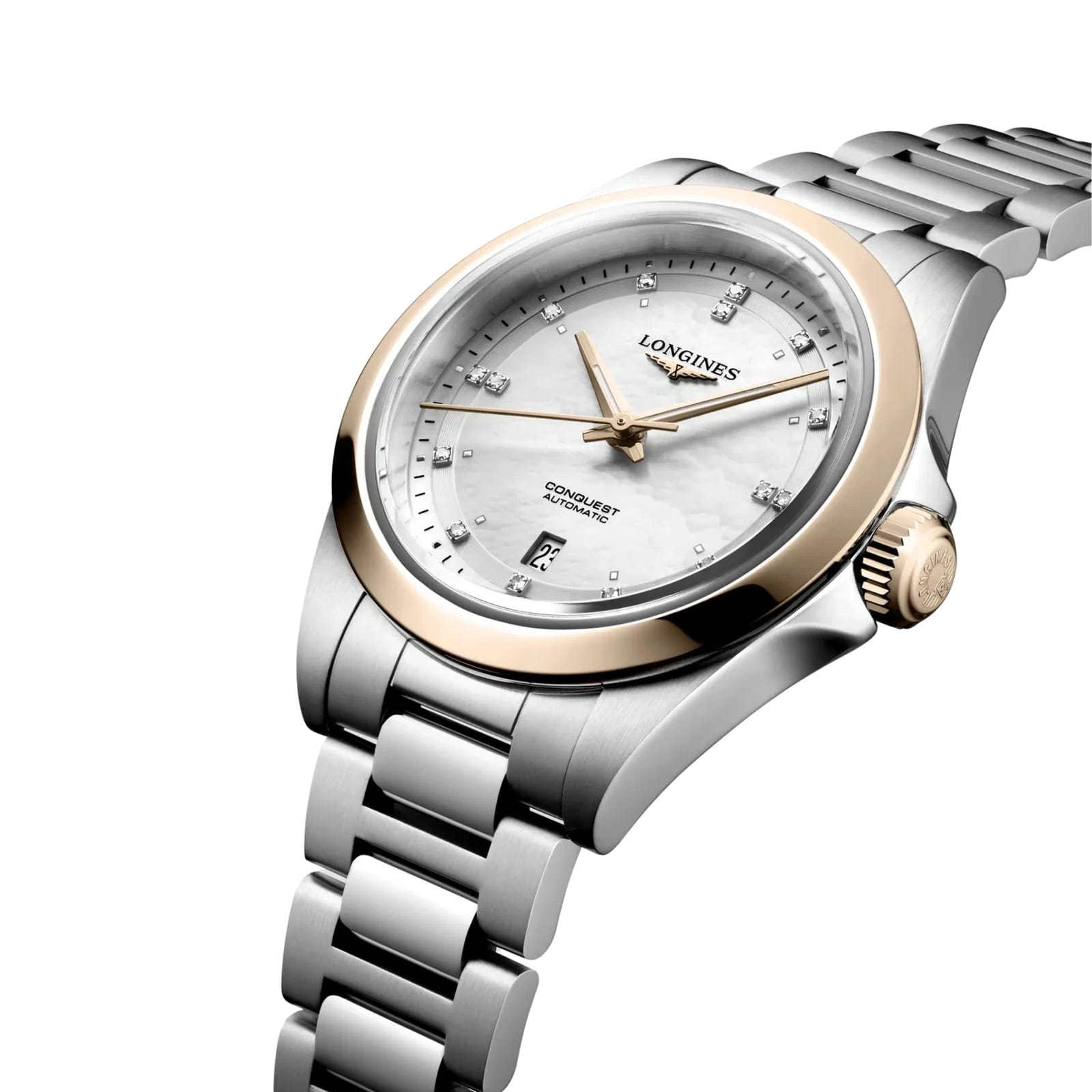 Longines Longines Conquest L3.320.5.87.6 , наручные женские часы фото под углом