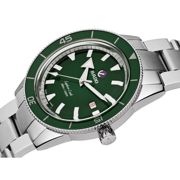 Rado Rado Captain Cook Automatic R32105313, captain cook швейцария мужские часы на браслете нержавеющая сталь боковой вид