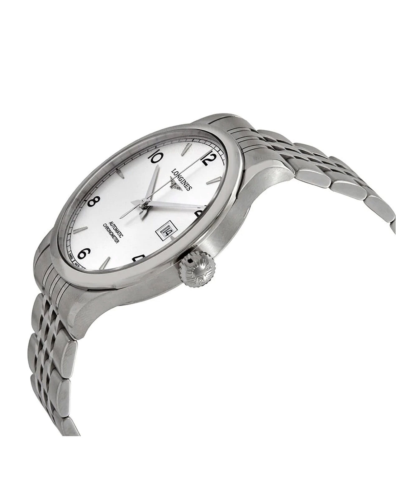 Longines Longines Record Collection L2.821.4.76.6, record швейцария мужские часы на браслете нержавеющая сталь боковой вид
