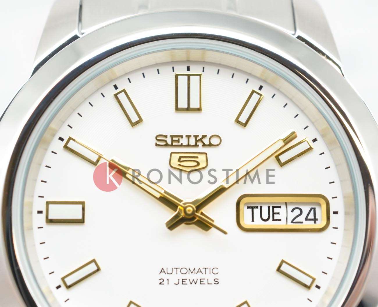 Seiko Seiko 5 Regular SNKK07J1, 5 regular япония мужские часы на браслете нержавеющая сталь боковой вид