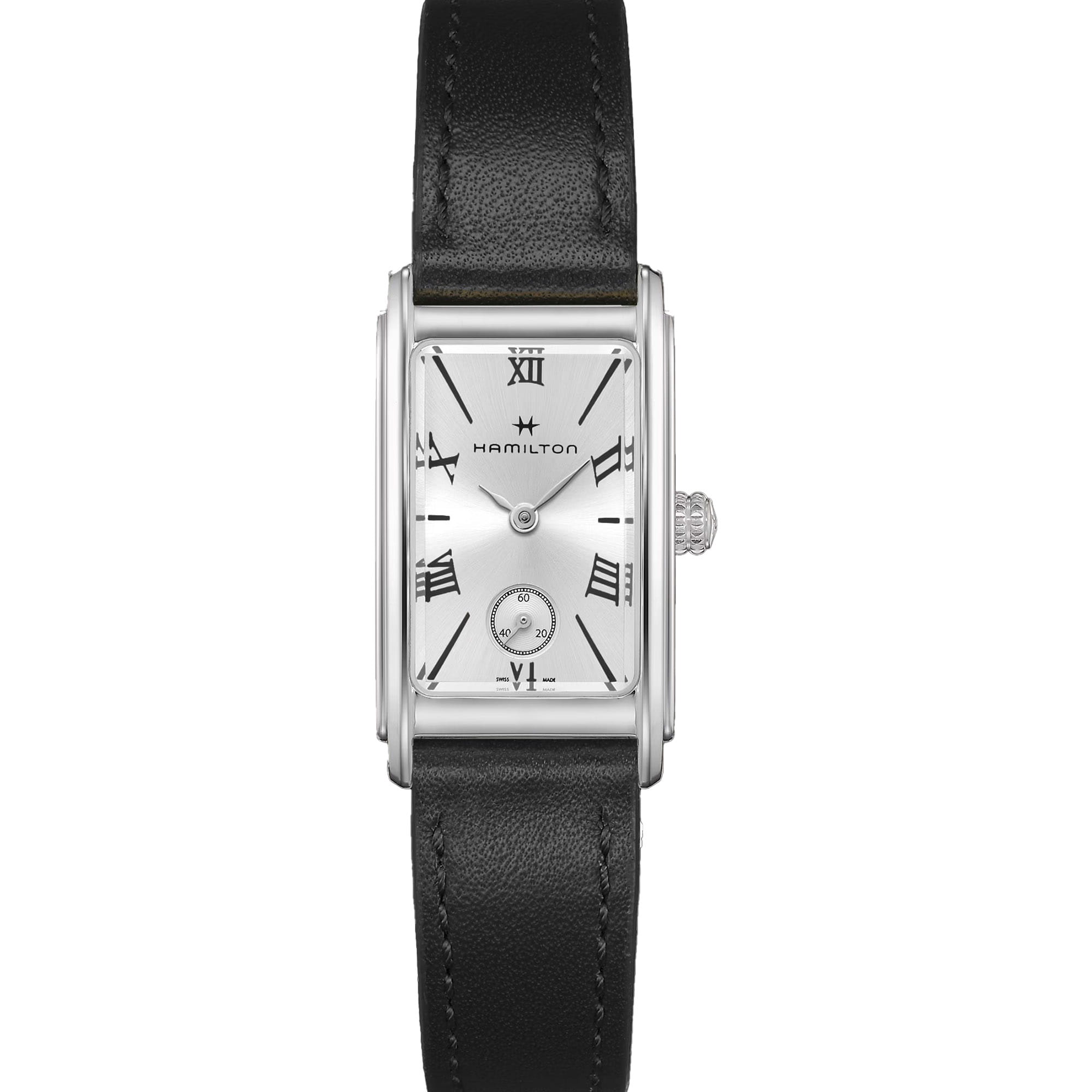 Hamilton Hamilton American Classic Ardmore Quartz H11221750  H11221750 кварцевые женские часы серебристый циферблат, браслет кожаный — вид спереди