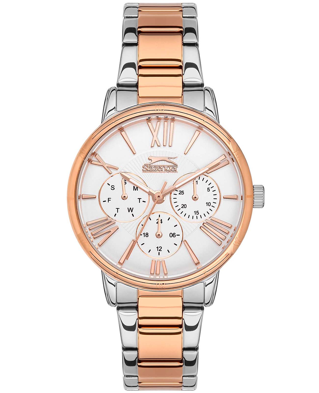 Slazenger Slazenger SL.09.2072.4.05  SL.09.2072.4.05 кварцевые женские часы  циферблат, браслет суперметалл с ip покрытием — вид спереди