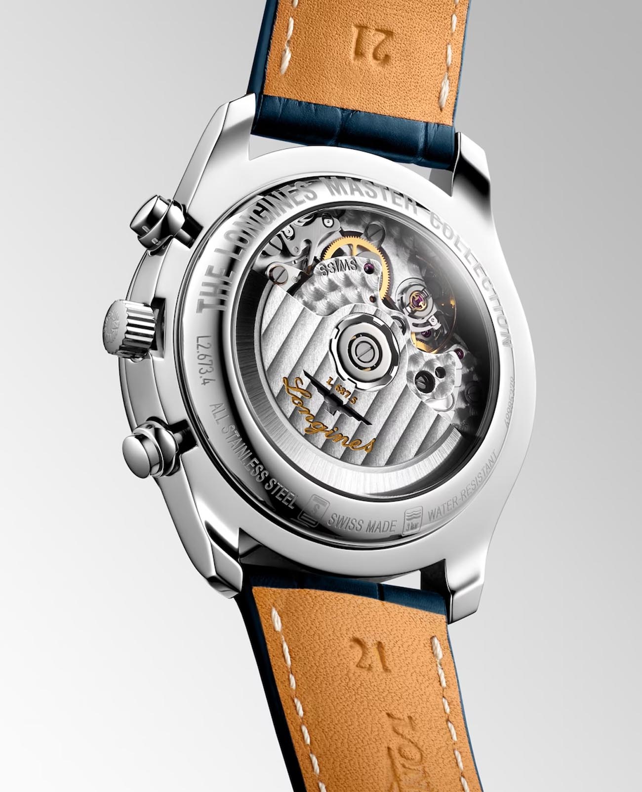 Longines Longines Master Collection L2.673.4.71.2 , наручные мужские часы фото под углом