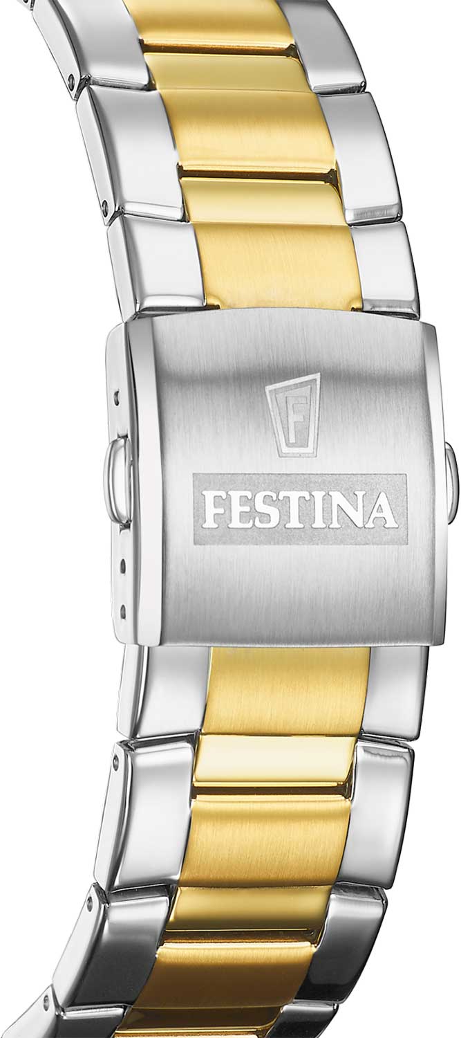 Festina Festina Chrono Sport F20562/4,  испания мужские часы на браслете сталь c pvd покрытием боковой вид