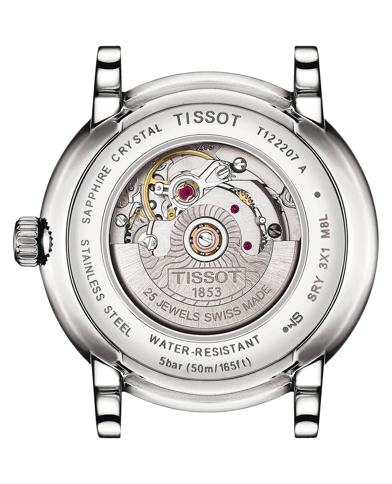 Tissot Tissot Carson Premium Automatic Lady T122.207.16.033.00, t-classic швейцария женские часы на браслете кожаный боковой вид