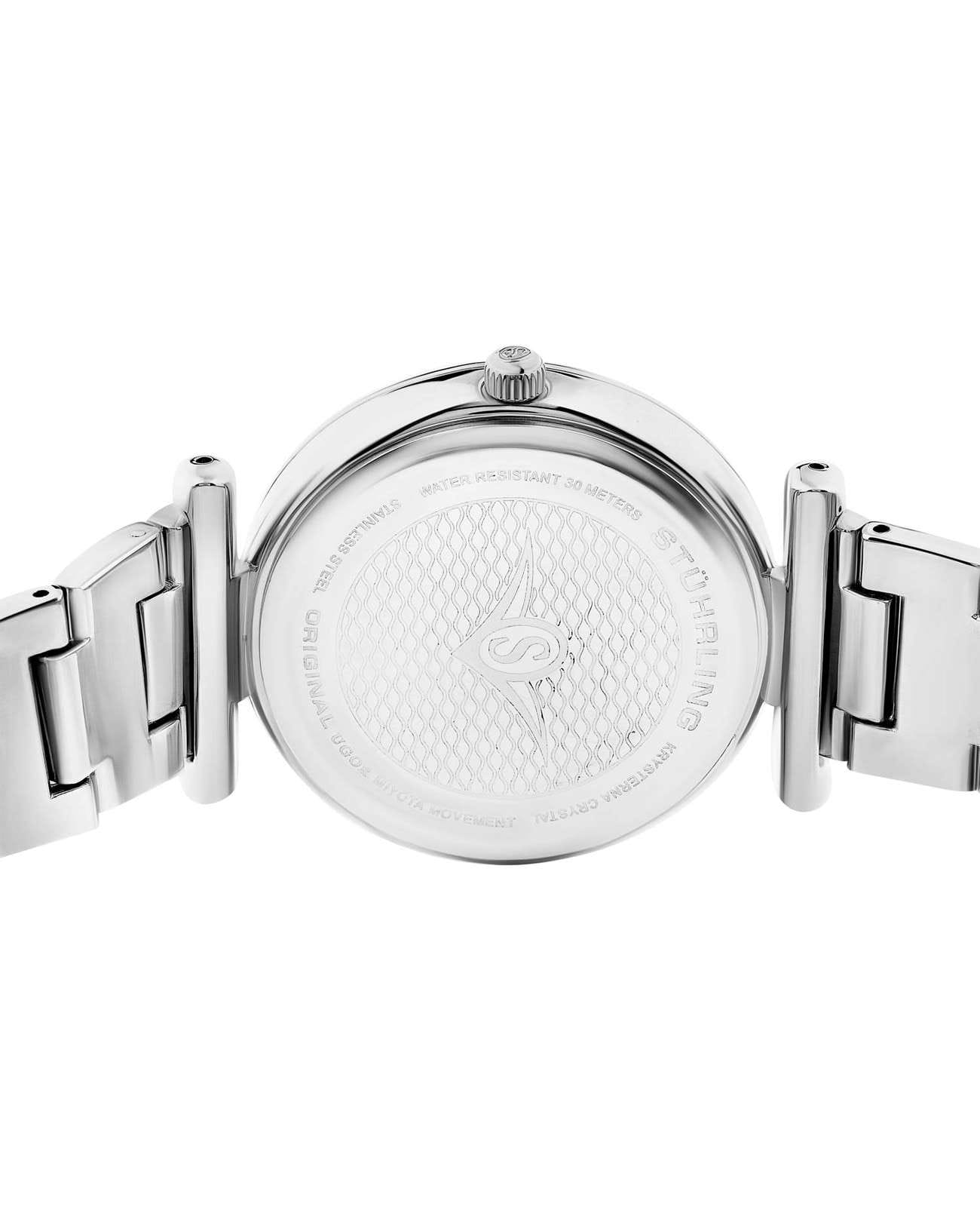 Stuhrling Stuhrling Aria 3905.1 кварцевые женские часы часы крупный план серебристый циферблата