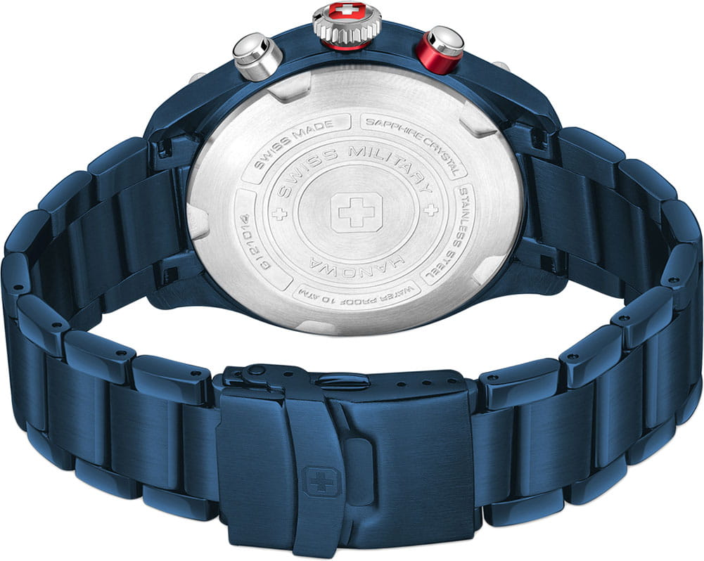 Swiss Military Hanowa Swiss Military Hanowa Aerograph SMWGI2101490,  швейцария мужские часы на браслете сталь с ip покрытием боковой вид