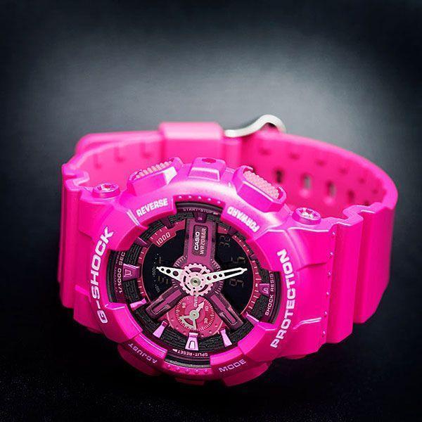 Casio Casio G-Shock GMA-S110MP-4A3, g-shock япония женские часы на браслете пластик боковой вид