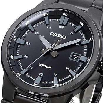Casio Casio Collection MTP-E173B-1AVEF, collection япония мужские часы на браслете нержавеющая сталь с ip-покрытием боковой вид