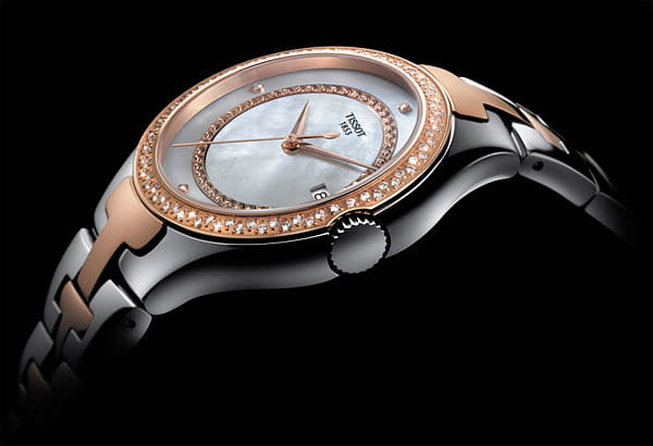 Tissot Tissot T-Lady T082.210.62.116.00, t-lady швейцария женские часы на браслете нержавеющая сталь с pvd-покрытием боковой вид