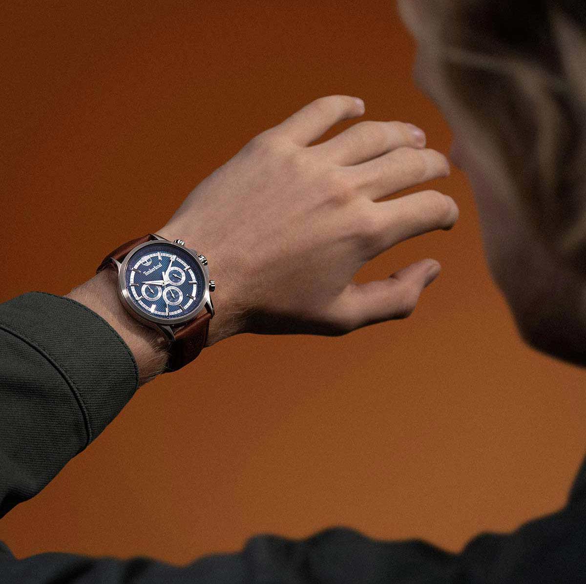 Timberland Timberland Bernardston TDWGF0054602 кварцевые мужские часы часы крупный план синий циферблата