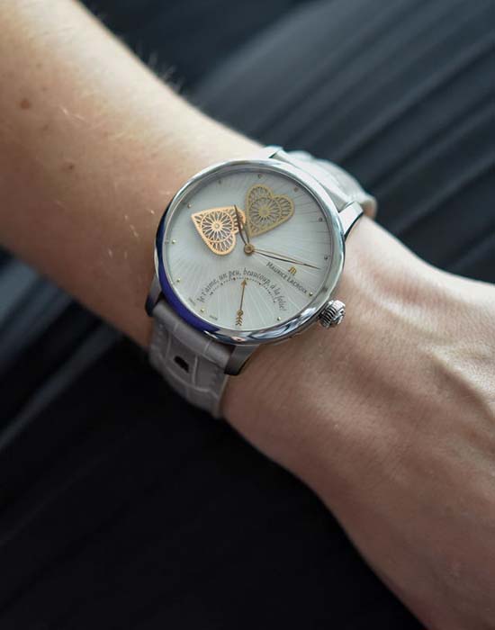 Maurice Lacroix Maurice Lacroix Masterpiece Embrace MP6068-SS001-160-1, masterpiece швейцария женские часы на браслете кожаный боковой вид