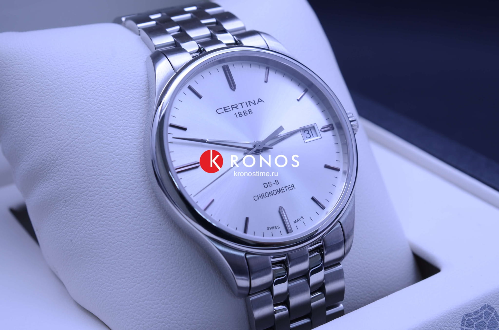 Certina Certina DS-8 Chronometer C033.451.11.031.00, sport швейцария мужские часы на браслете нержавеющая сталь боковой вид