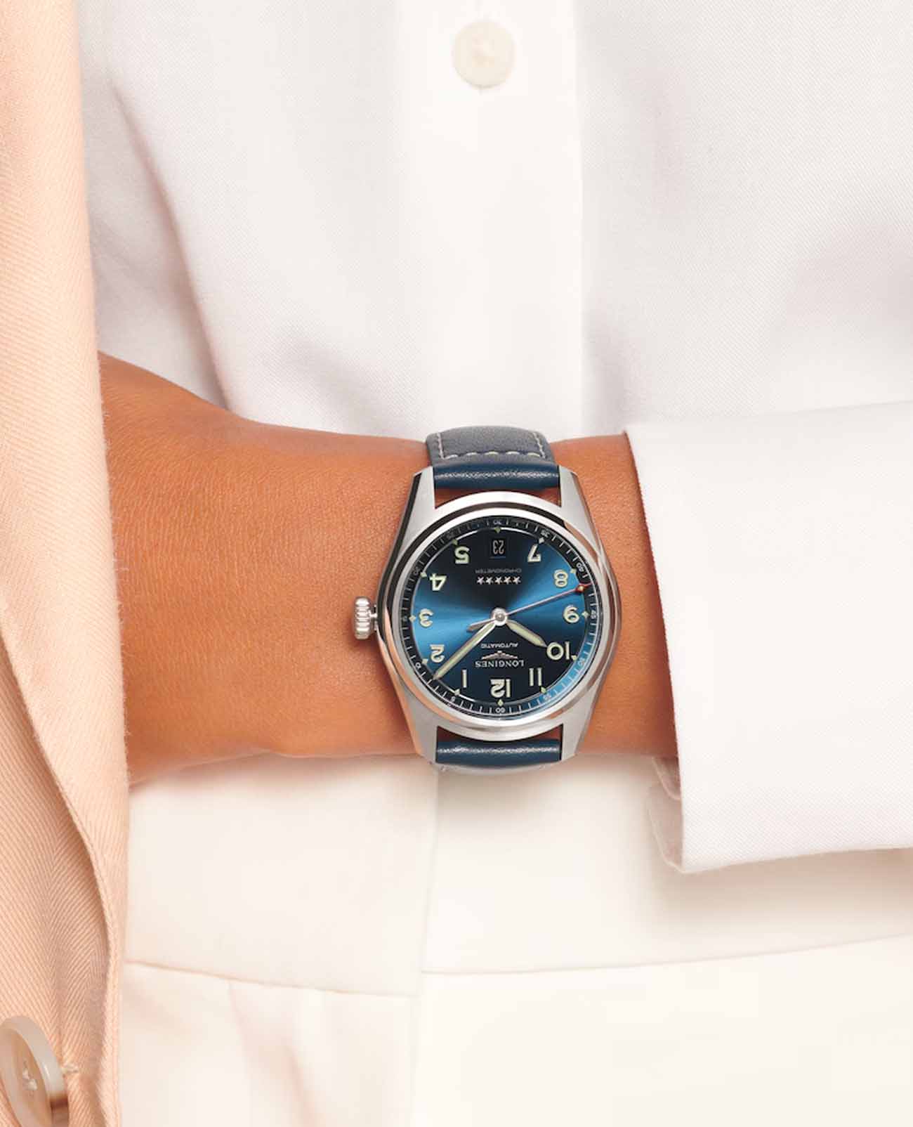 Оригинальные часы Longines Longines Spirit L3.410.4.93.0 механические калибр механизма  общий вид