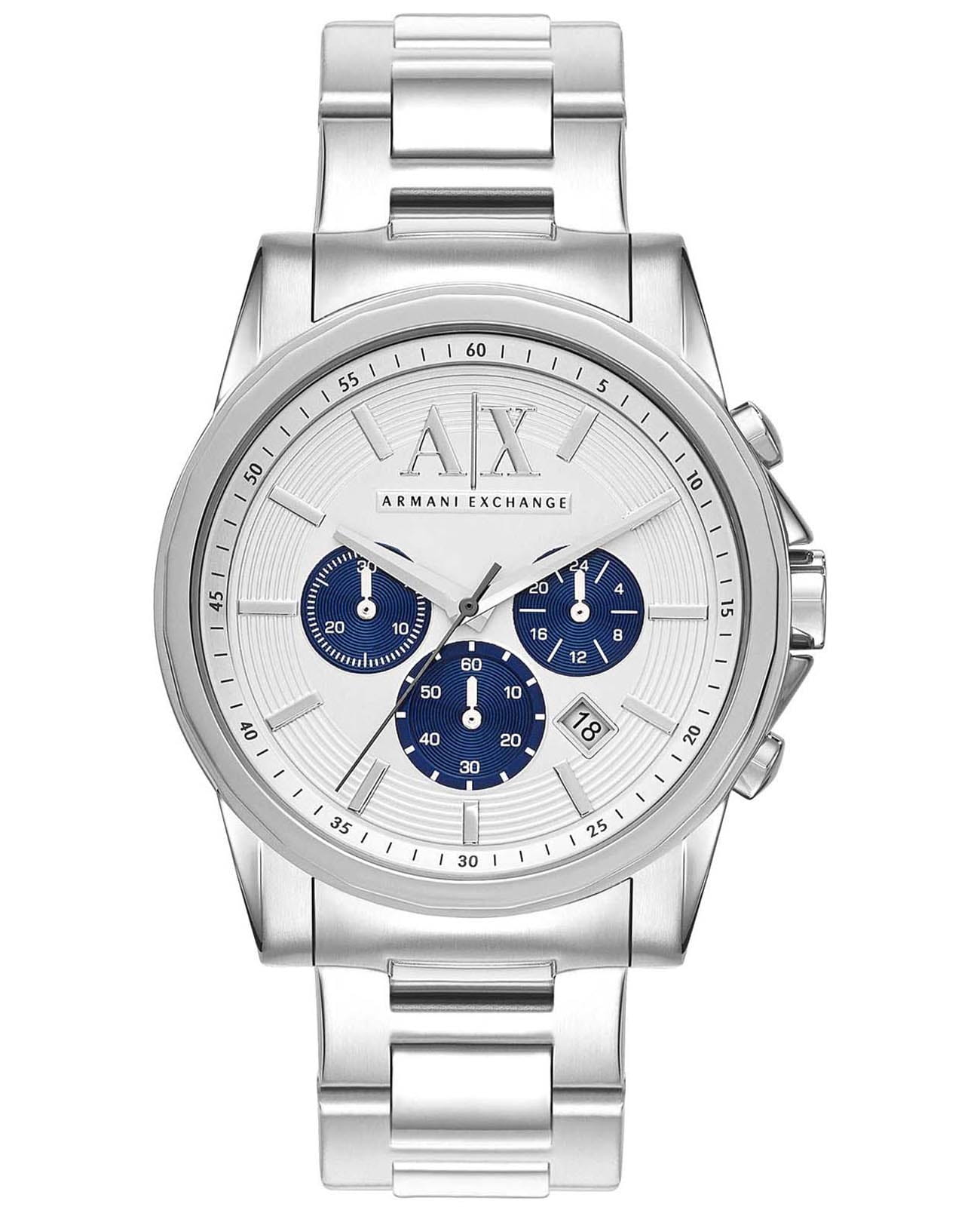 Armani Exchange Armani Exchange Outer Banks AX2500  AX2500 кварцевые мужские часы  циферблат, браслет нержавеющая сталь — вид спереди