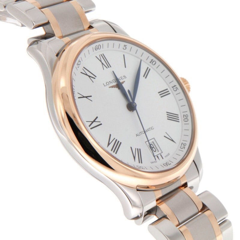 Longines Longines Master Collection L2.893.5.11.7, master collection швейцария мужские часы на браслете нержавеющая сталь + золото 18к боковой вид