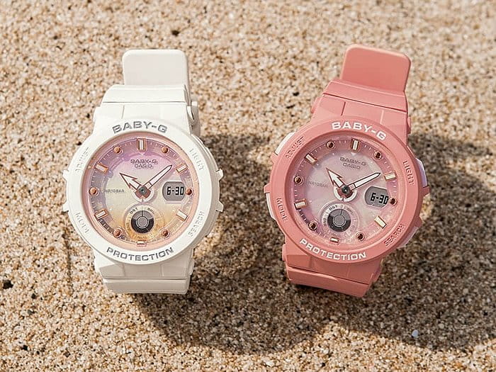 Casio Casio Baby-G BGA-250-7A2DR (BGA-250-7A2) автокварц (кинетик) женские часы часы крупный план перламутровый циферблата