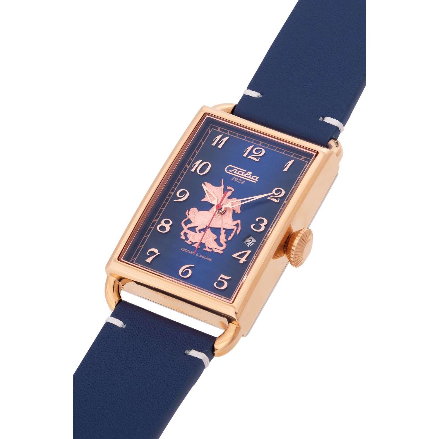 Слава 8703736/300-2414 мужские часы застежка крупным планом