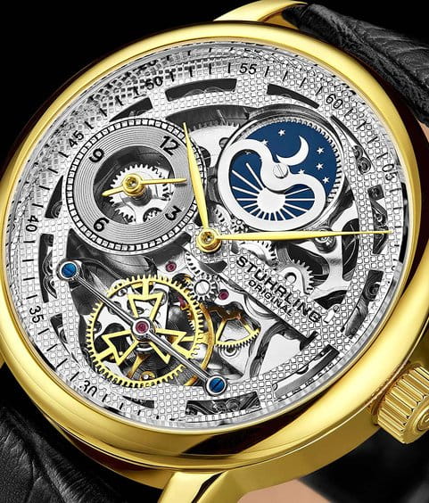 Stuhrling Stuhrling Legacy 3917.2  - задняя крышка сталь металл корпуса, сша часы