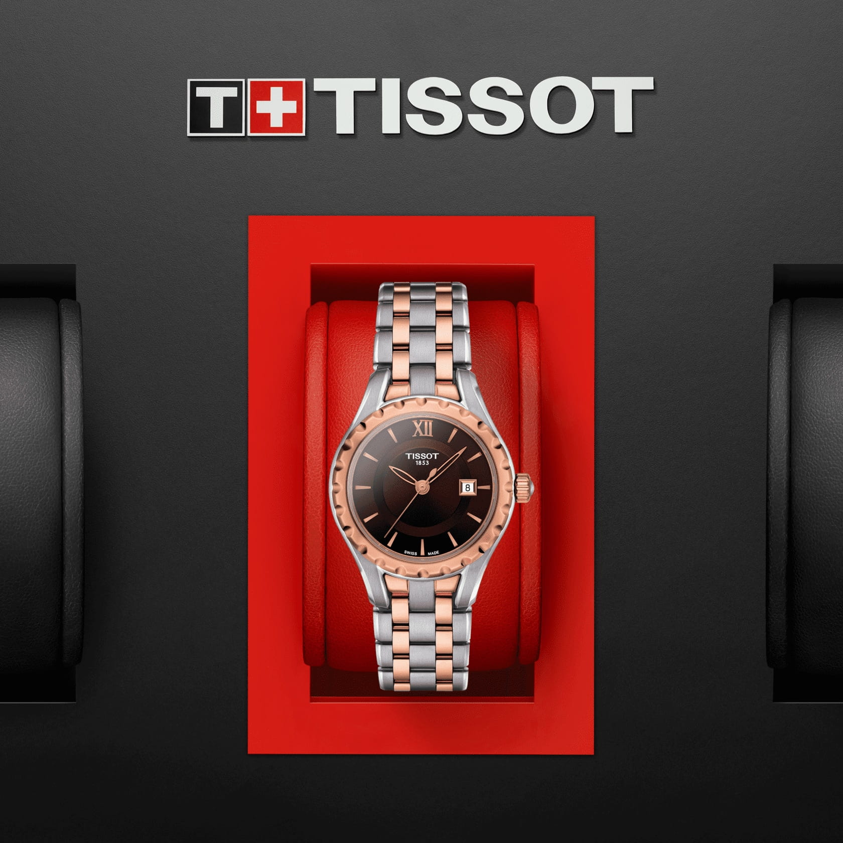 Tissot Tissot Lady Small T072.010.22.298.00, t-lady швейцария женские часы на браслете сталь c pvd покрытием боковой вид
