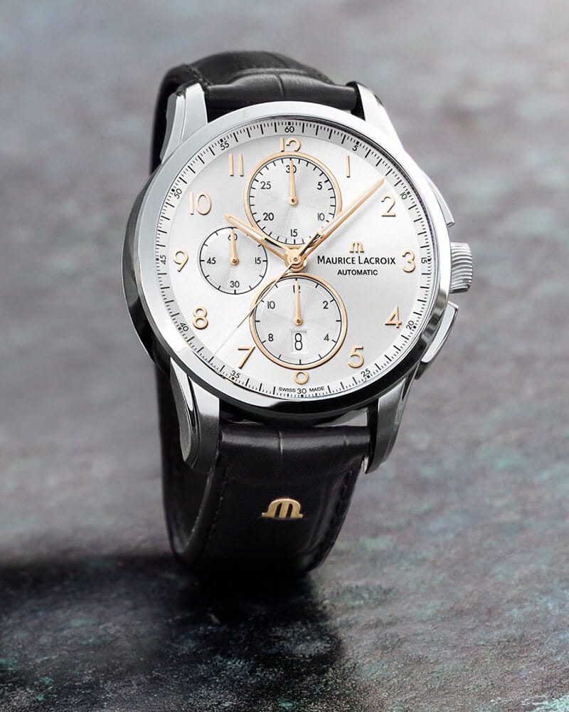 Maurice Lacroix Maurice Lacroix Pontos Chronograph PT6388-SS001-220-2 , наручные мужские часы фото под углом