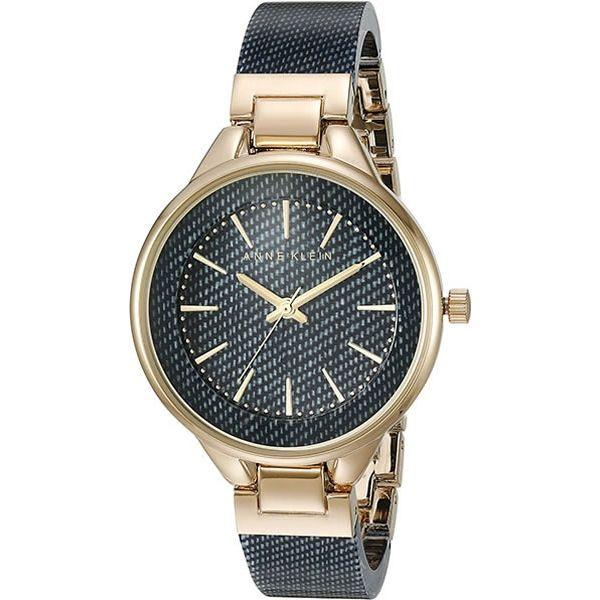 Anne Klein Anne Klein Classic  1408DKDM  1408DKDM кварцевые женские часы синий циферблат, браслет  — вид спереди
