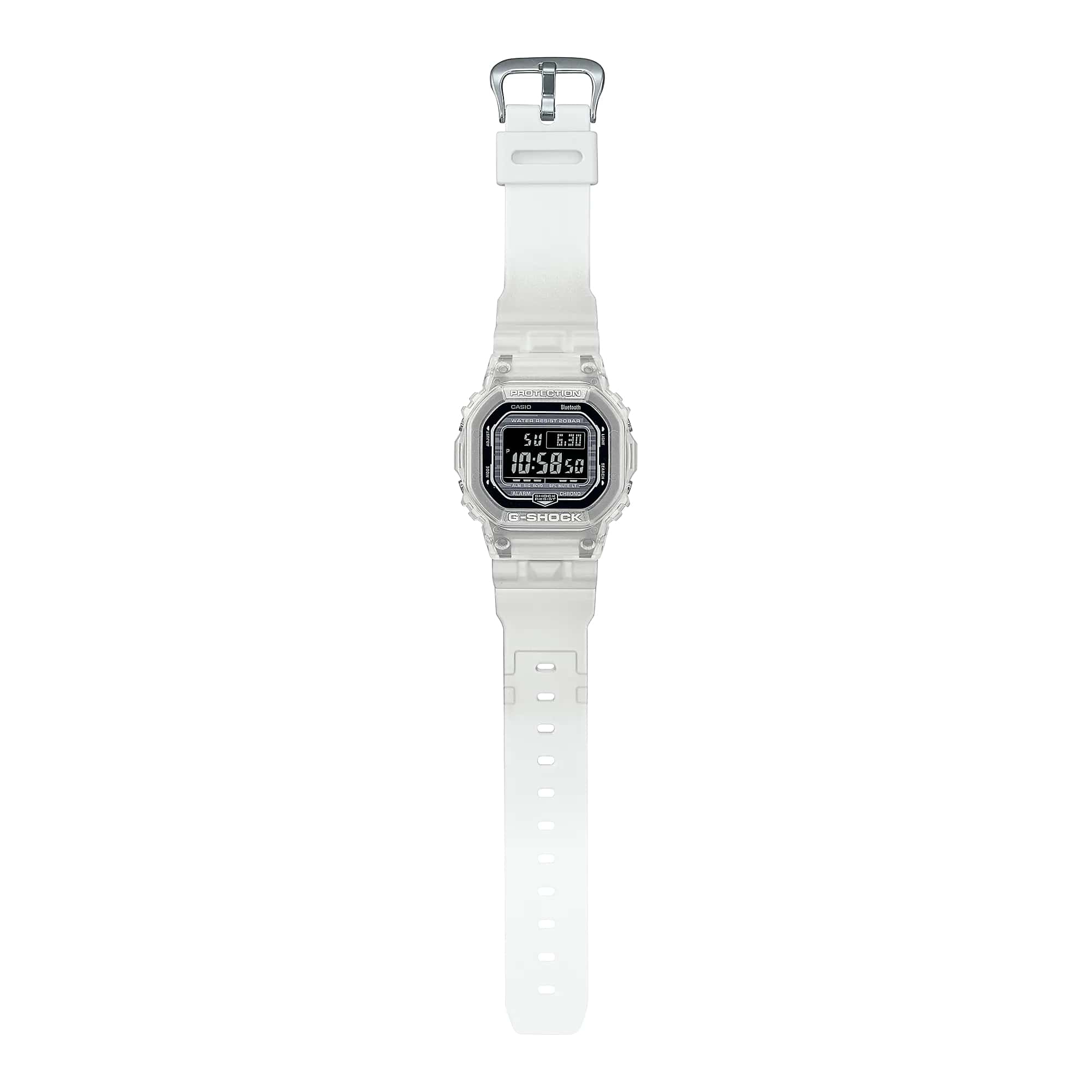Casio Casio G-Shock DW-B5600G-7 электронные мужские часы часы крупный план черный циферблата