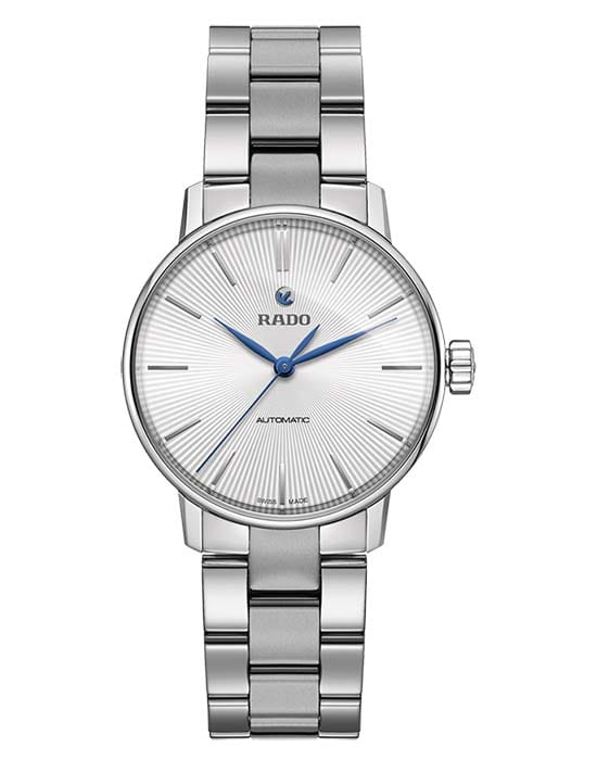 Rado Rado Coupole Classic Automatic R22862043 Classic R22862043 механические женские часы белый циферблат, браслет нержавеющая сталь — вид спереди