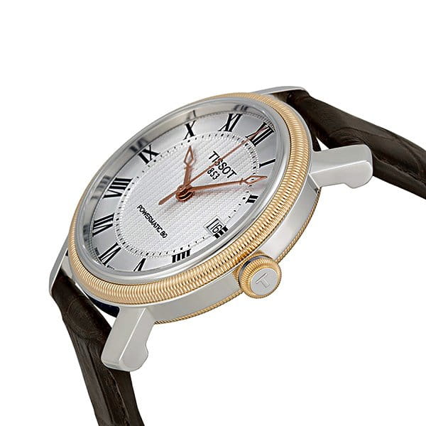 Tissot Tissot Bridgeport Powermatic 80 T097.407.26.033.00, t-classic швейцария мужские часы на браслете кожаный боковой вид