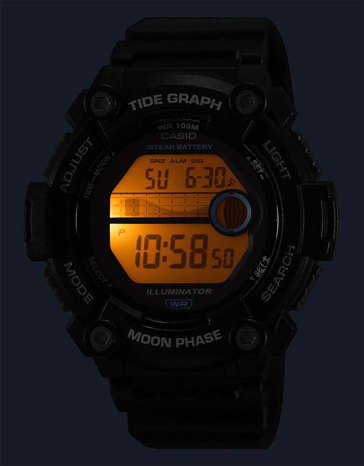 Casio Casio Collection WS-1300H-8AVEF мужские часы  циферблат на запястье