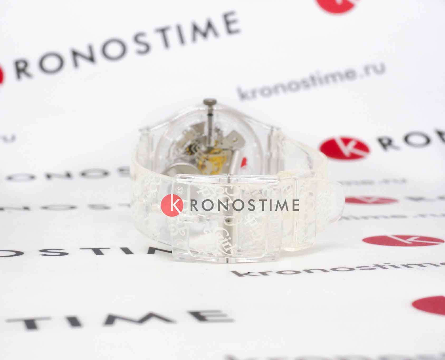 Swatch Swatch Gent Biosourced Standart SO28Z129 женские часы прозрачный циферблат на запястье