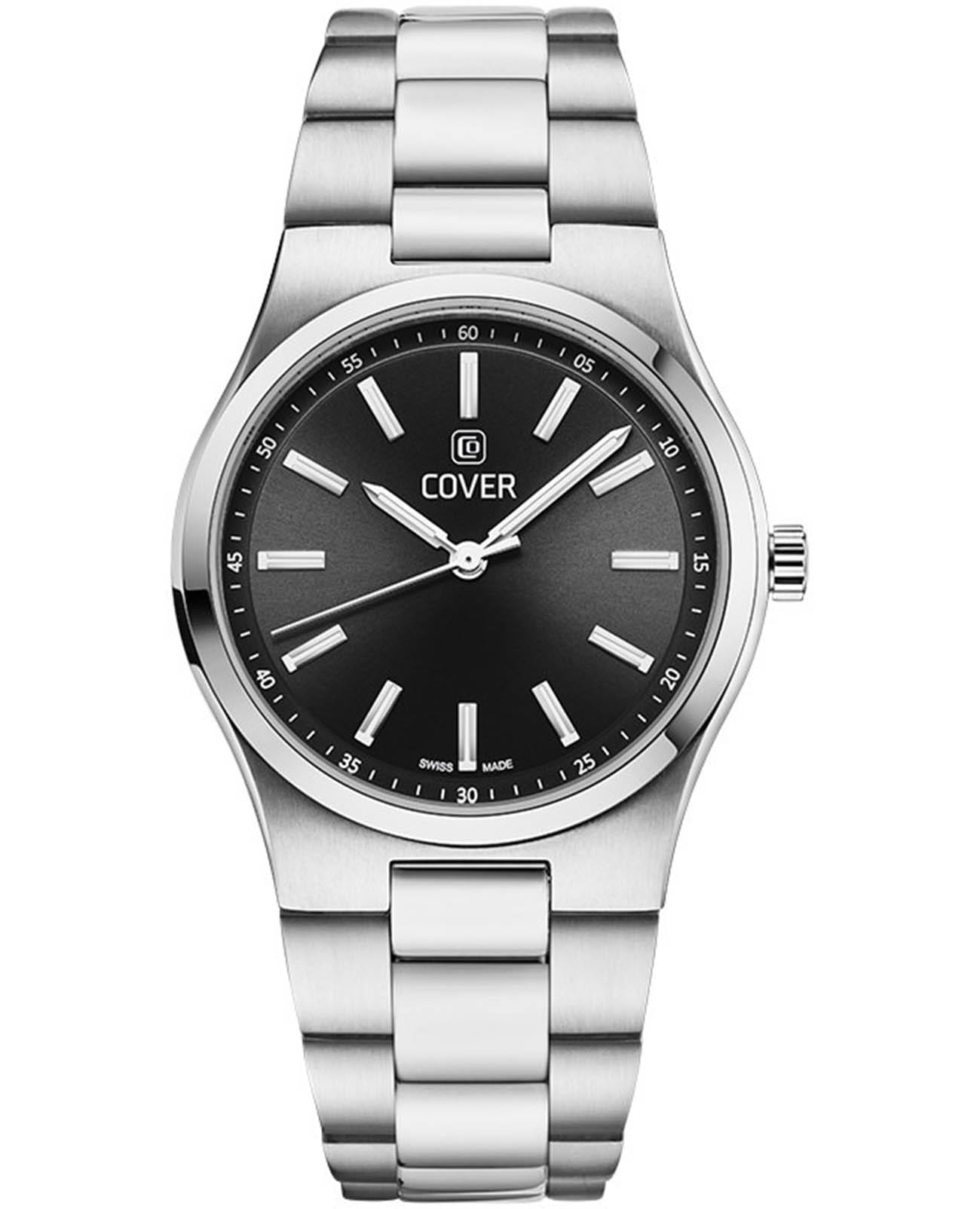 Cover Cover Bracelet CO219.01  CO219.01 кварцевые женские часы черный циферблат, браслет нержавеющая сталь — вид спереди