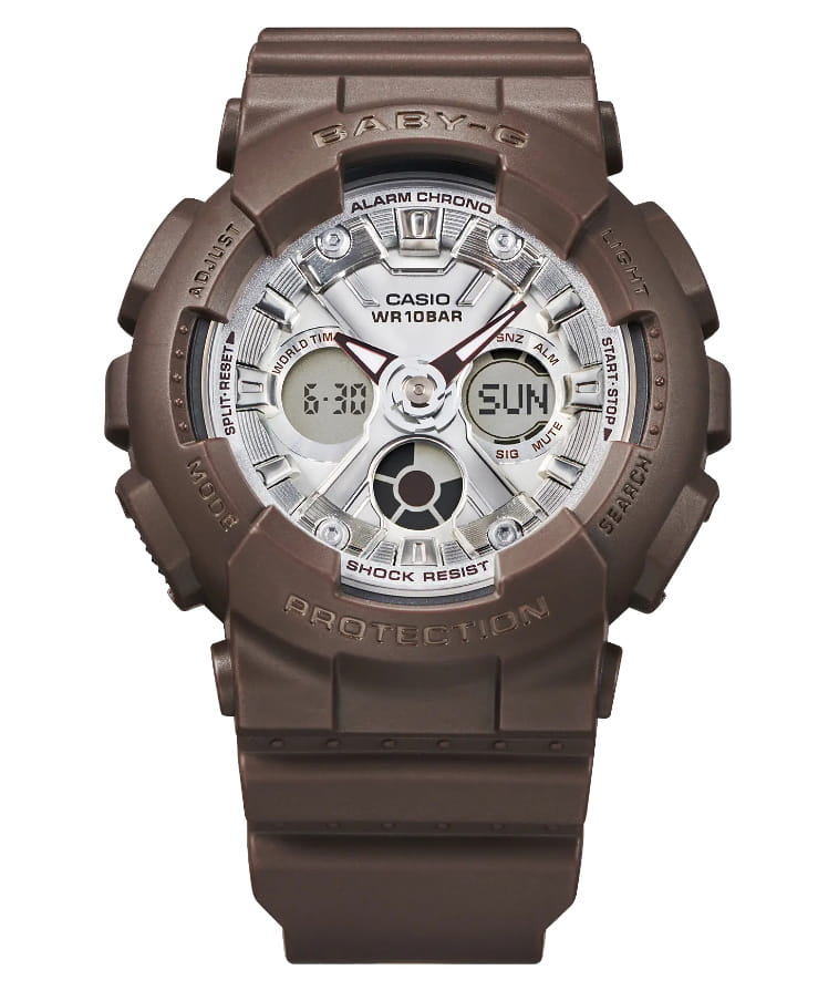 Casio Casio Baby-G BA-130SW-5ADR (BA-130SW-5A) женские часы серый циферблат на запястье