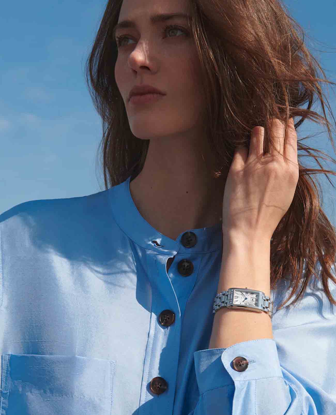 Longines Longines DolceVita L5.512.4.71.6, dolcevita швейцария женские часы на браслете нержавеющая сталь боковой вид