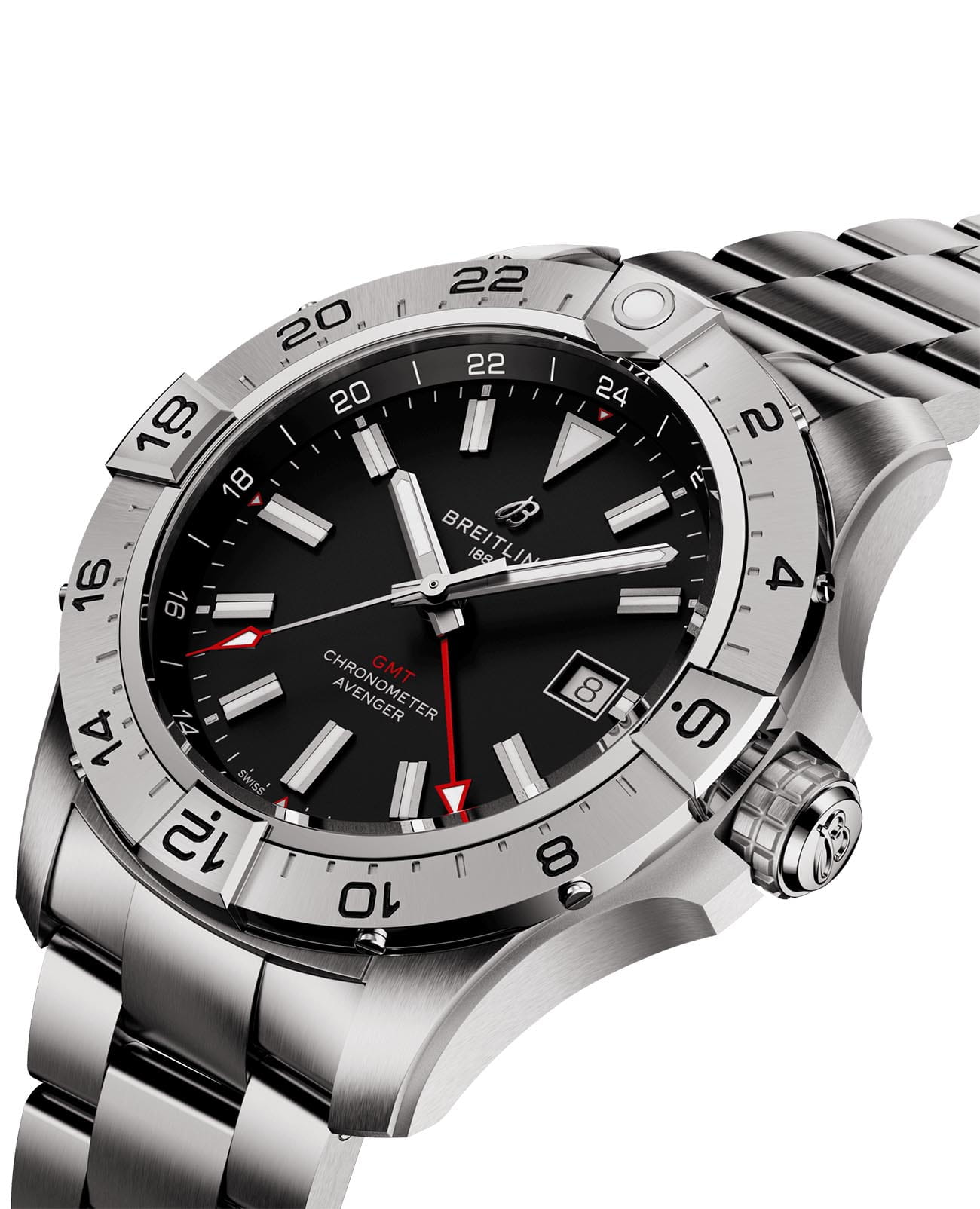 Breitling Breitling Avenger Automatic GMT 44 A32320101B1A1 , наручные мужские часы фото под углом