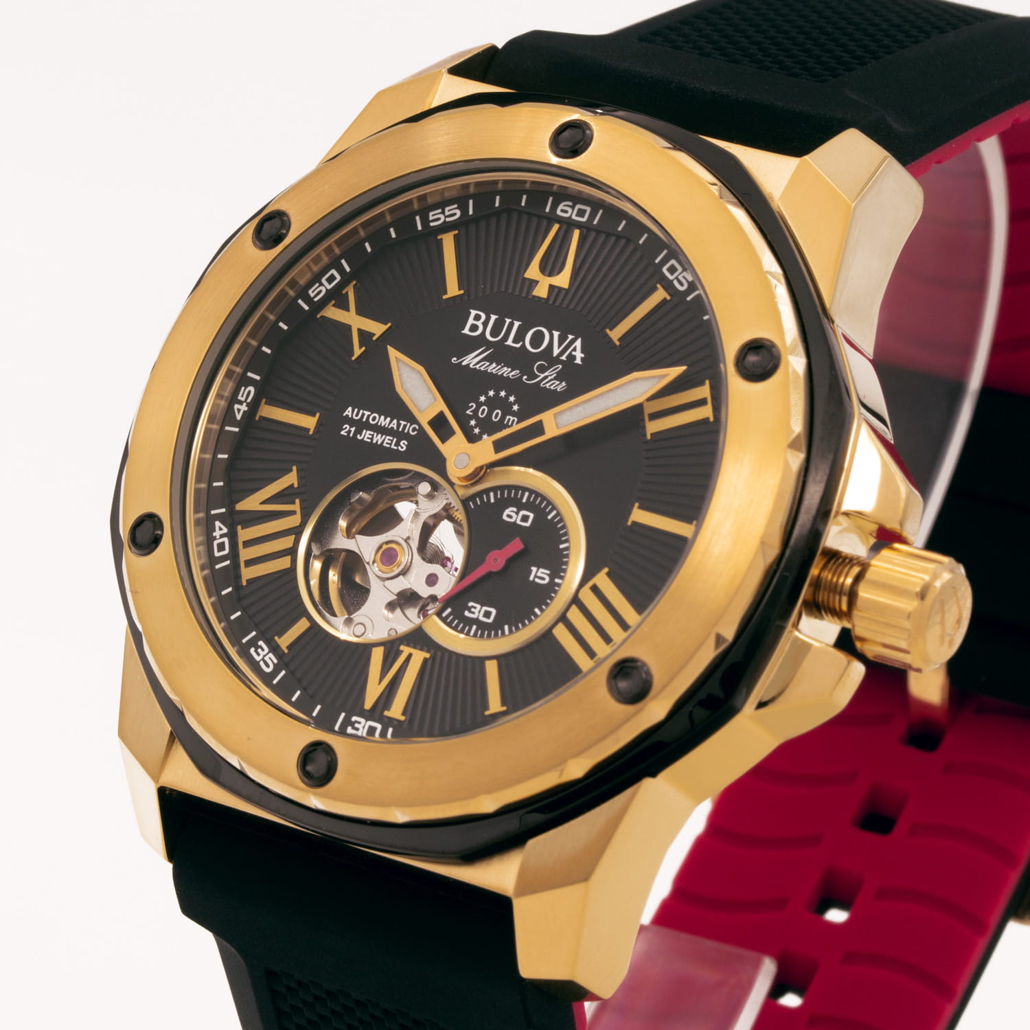 Оригинальные часы Bulova Bulova Marine Star 98A272 механические калибр механизма  общий вид