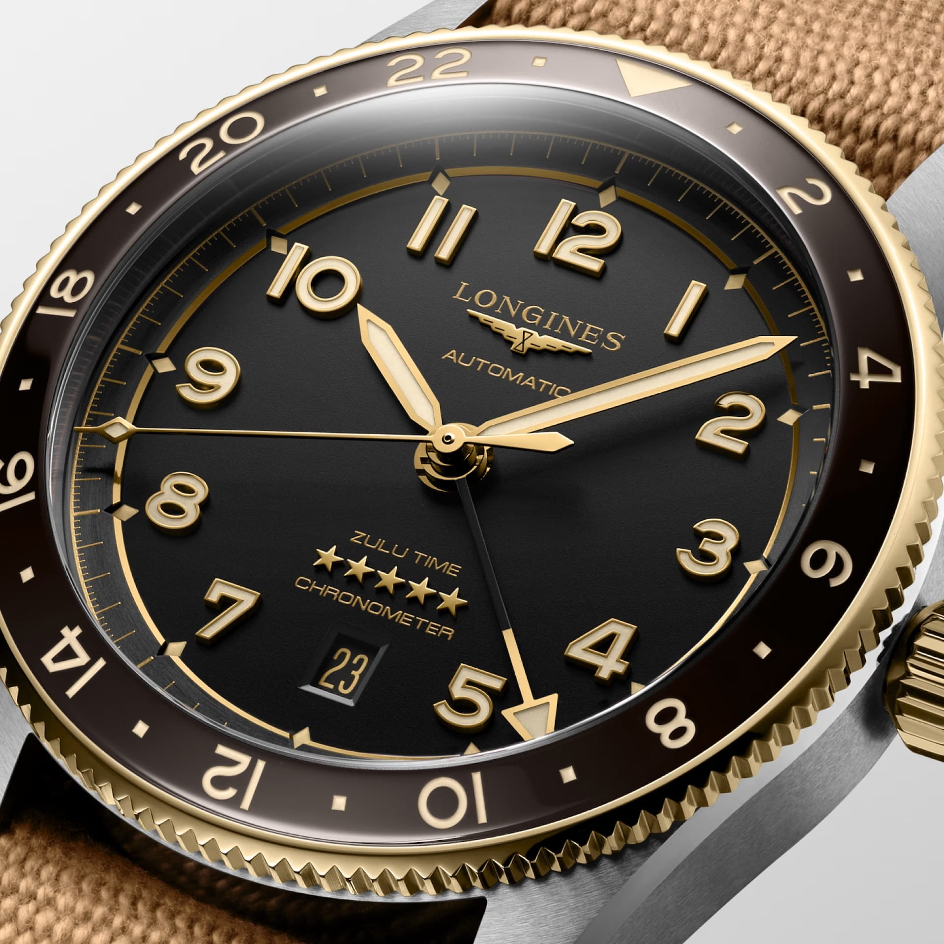 Longines Longines Spirit L3.812.5.53.9 , наручные мужские часы фото под углом